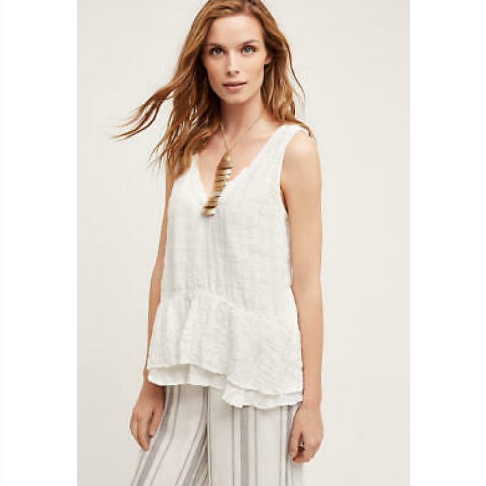 Anthropologie Vanessa Virginia Fluttered Top size 8